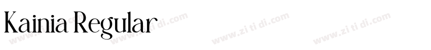 Kainia Regular字体转换 Kainia Regular字体转换